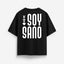 X Tu Amor SOY SANO Black Oversized Tee