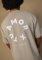 X Tu Amor soy Redimido Lite Sand Oversized Tee