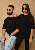 X Tu Amor soy Redimido Carbon Black Oversized Tee