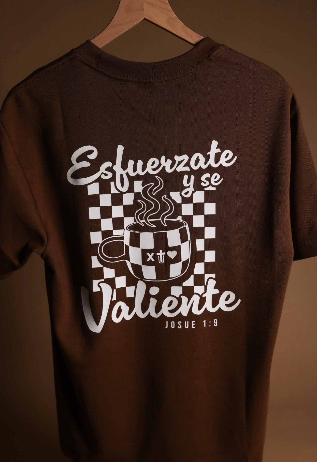 X Tu Amor Esfuerzate y se valiente - Cinnamon Oversized Tee