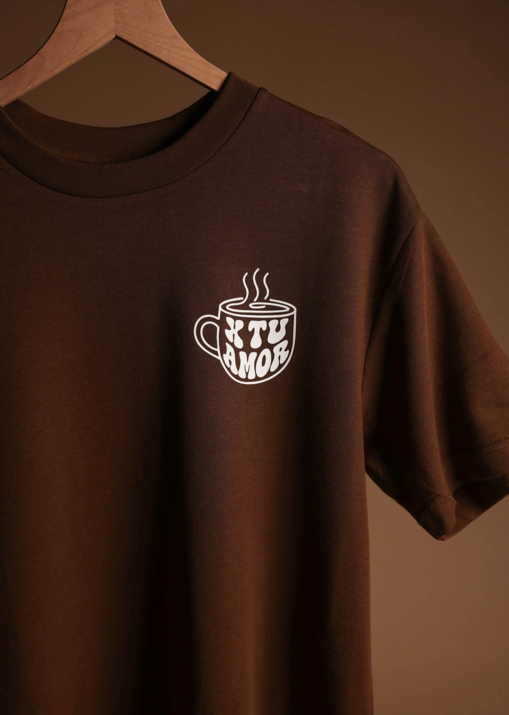 X Tu Amor Esfuerzate y se valiente - Cinnamon Oversized Tee