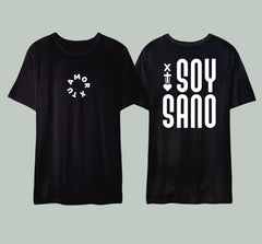 X Tu Amor SOY SANO Black Oversized Tee