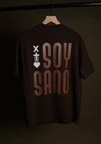 X Tu Amor SOY SANO Dark Coffee Oversized Tee