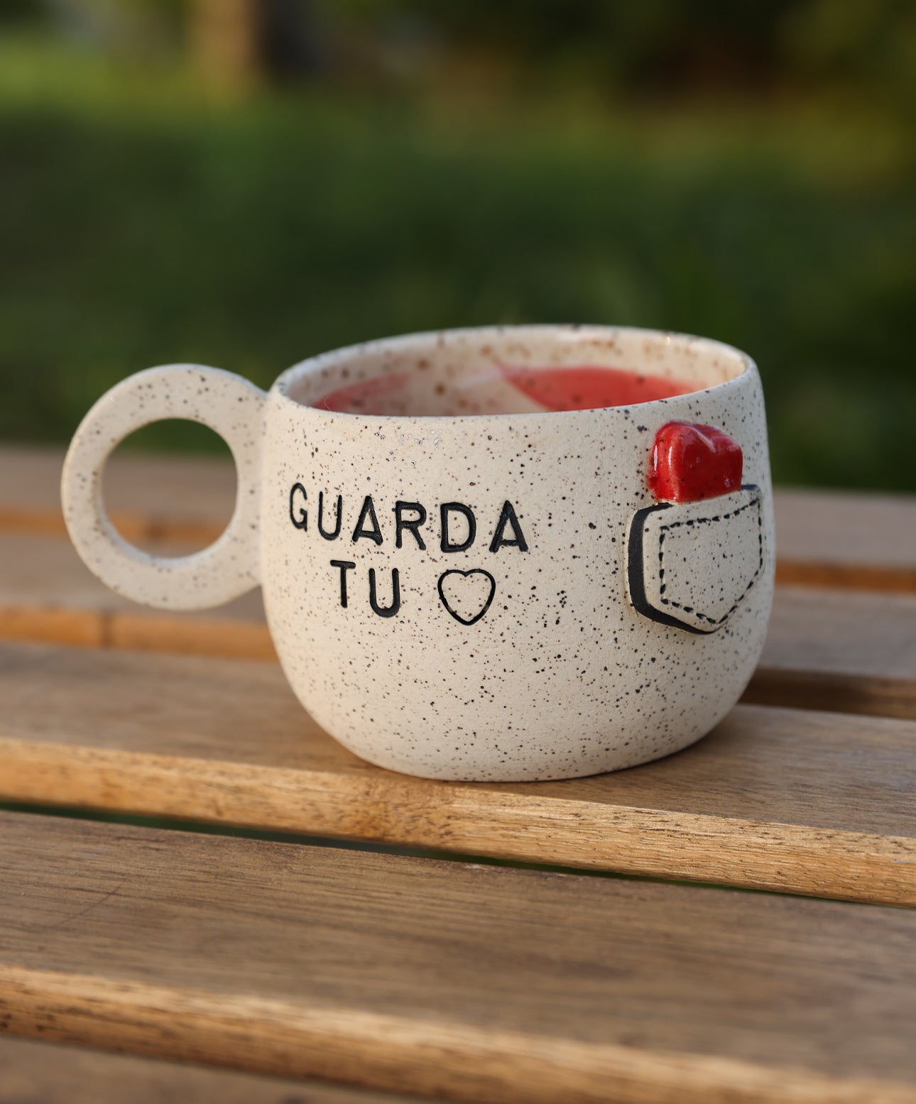Taza Guarda Tu Corazon  - X TU Amor Pottery