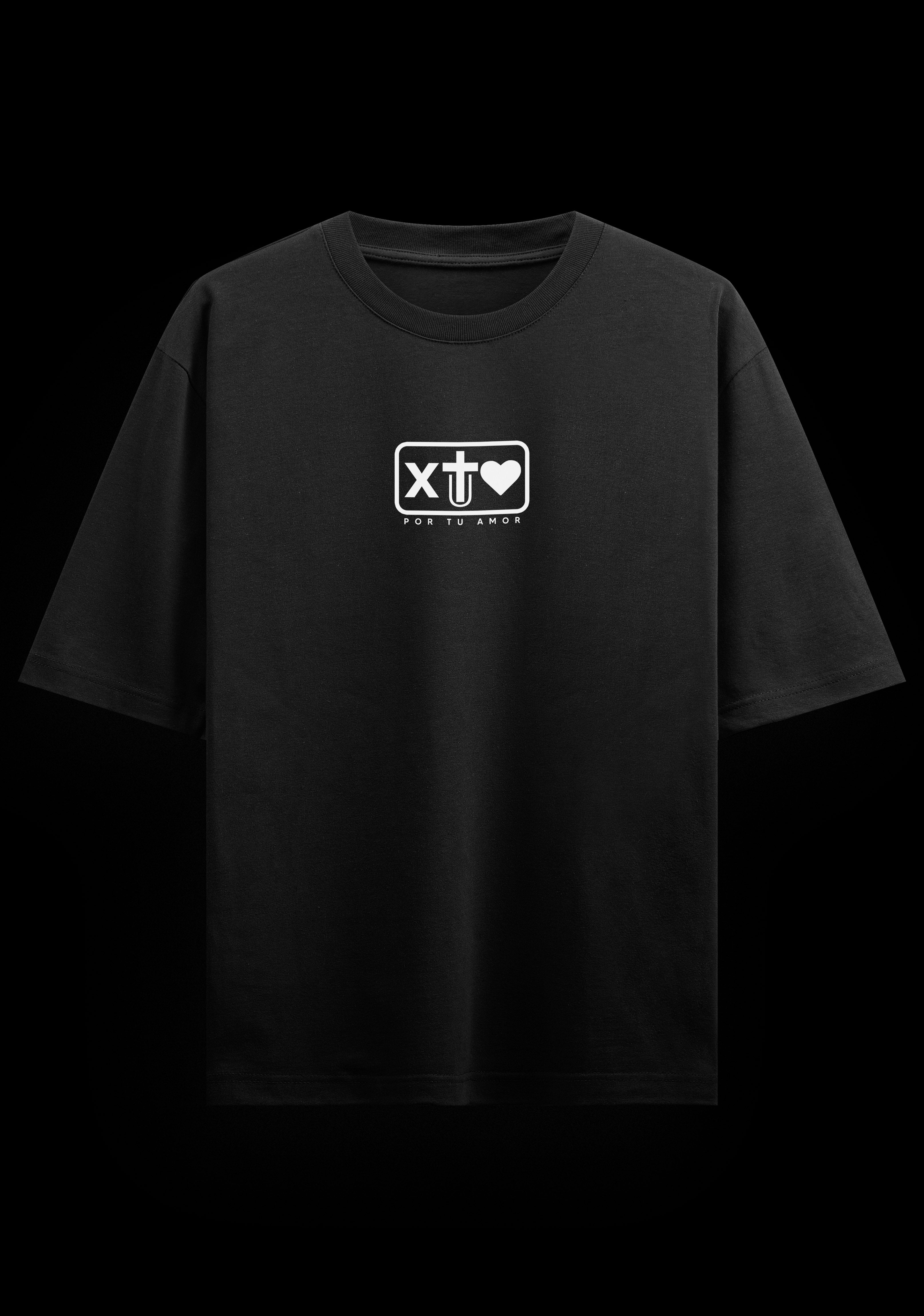 Aun en las tu LUZ me guiara -  Black Oversized Tee
