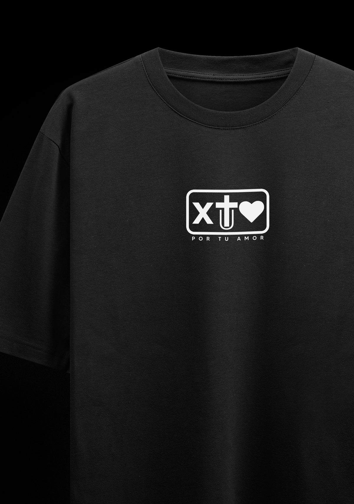 Aun en las tu LUZ me guiara -  Black Oversized Tee