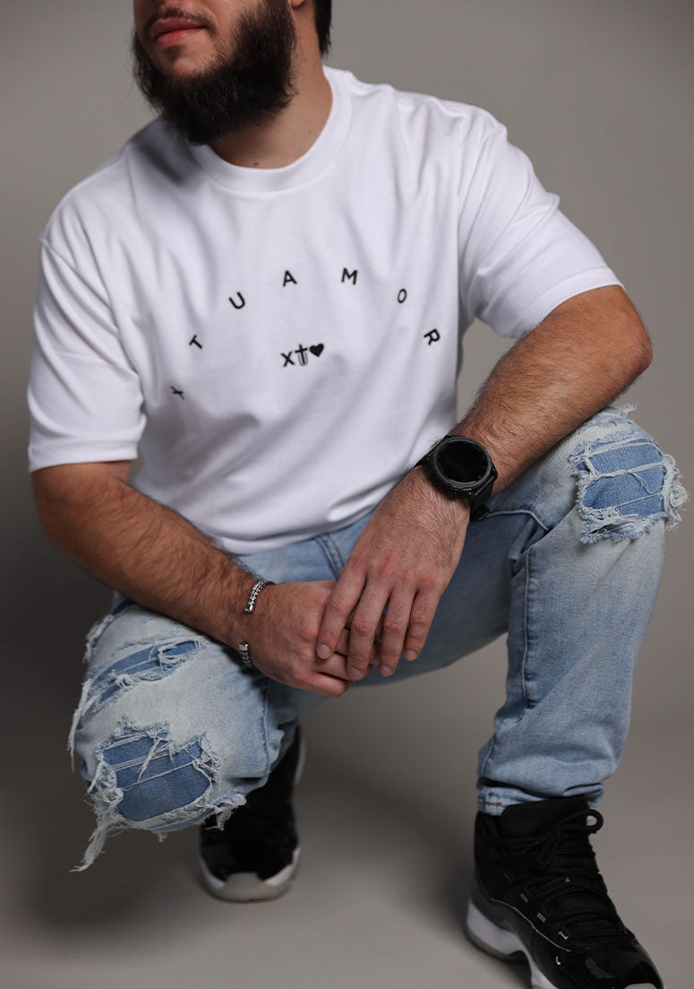 AUNQUE NO ENTIENDO  White Oversized Tee