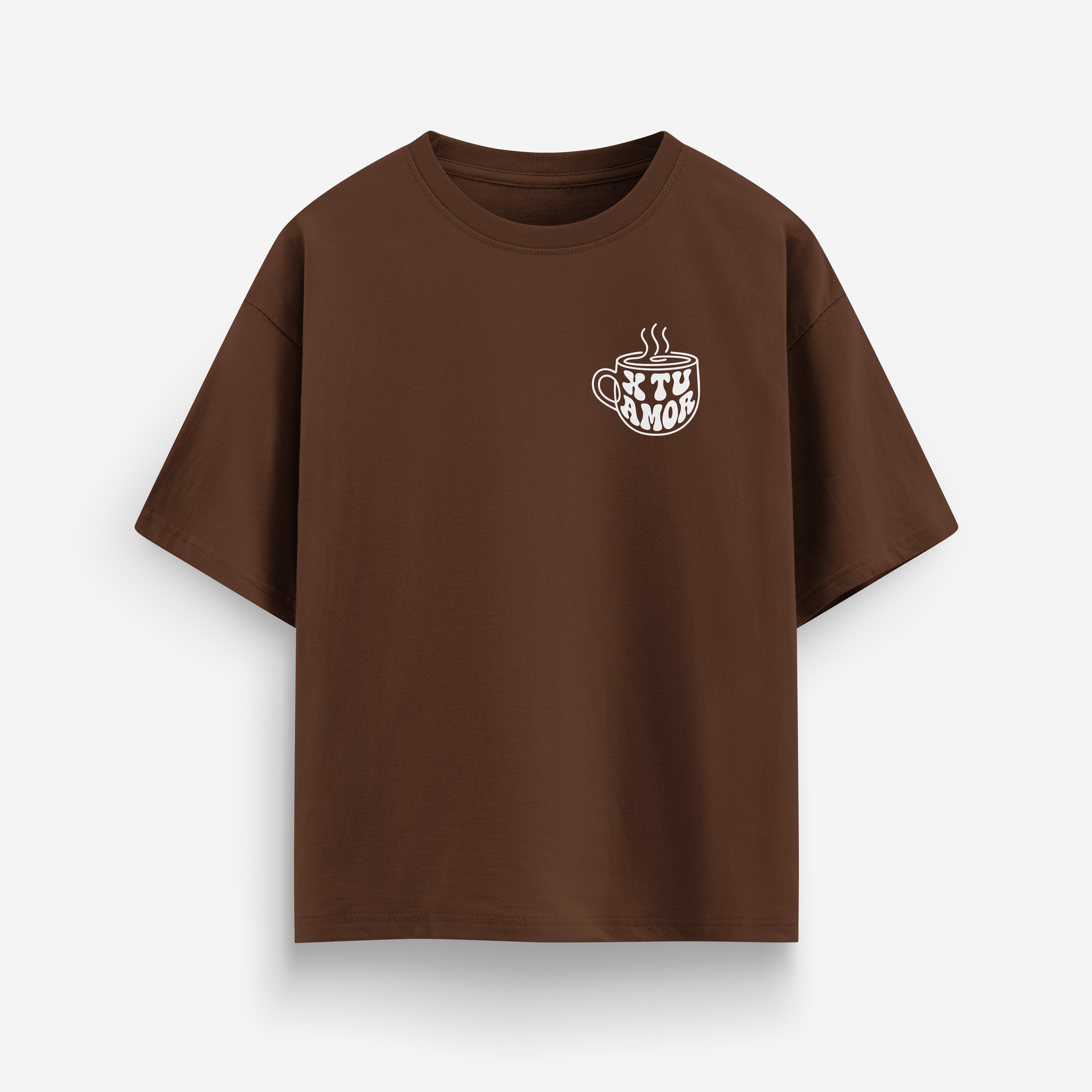 X Tu Amor Esfuerzate y se valiente - Cinnamon Oversized Tee Secondary image