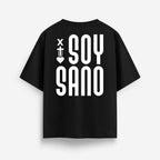 X Tu Amor SOY SANO Black Oversized Tee