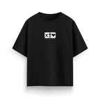 X Tu Amor soy Redimido Black Night Oversized Tee