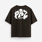 X Tu Amor Tengo PAZ - Dark Coffee Oversized Tee