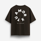 X Tu Amor soy Redimido Dark Coffee Oversized Tee