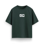 X Tu Amor soy Redimido Pine Green Oversized Tee