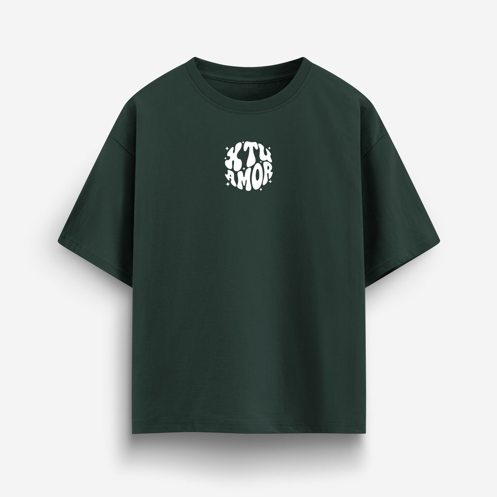 X Tu Amor Tengo VIDA ETERNA - Green Pine Oversized Tee