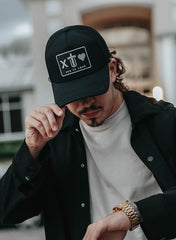 X Tu Amor Black Trucker Cap